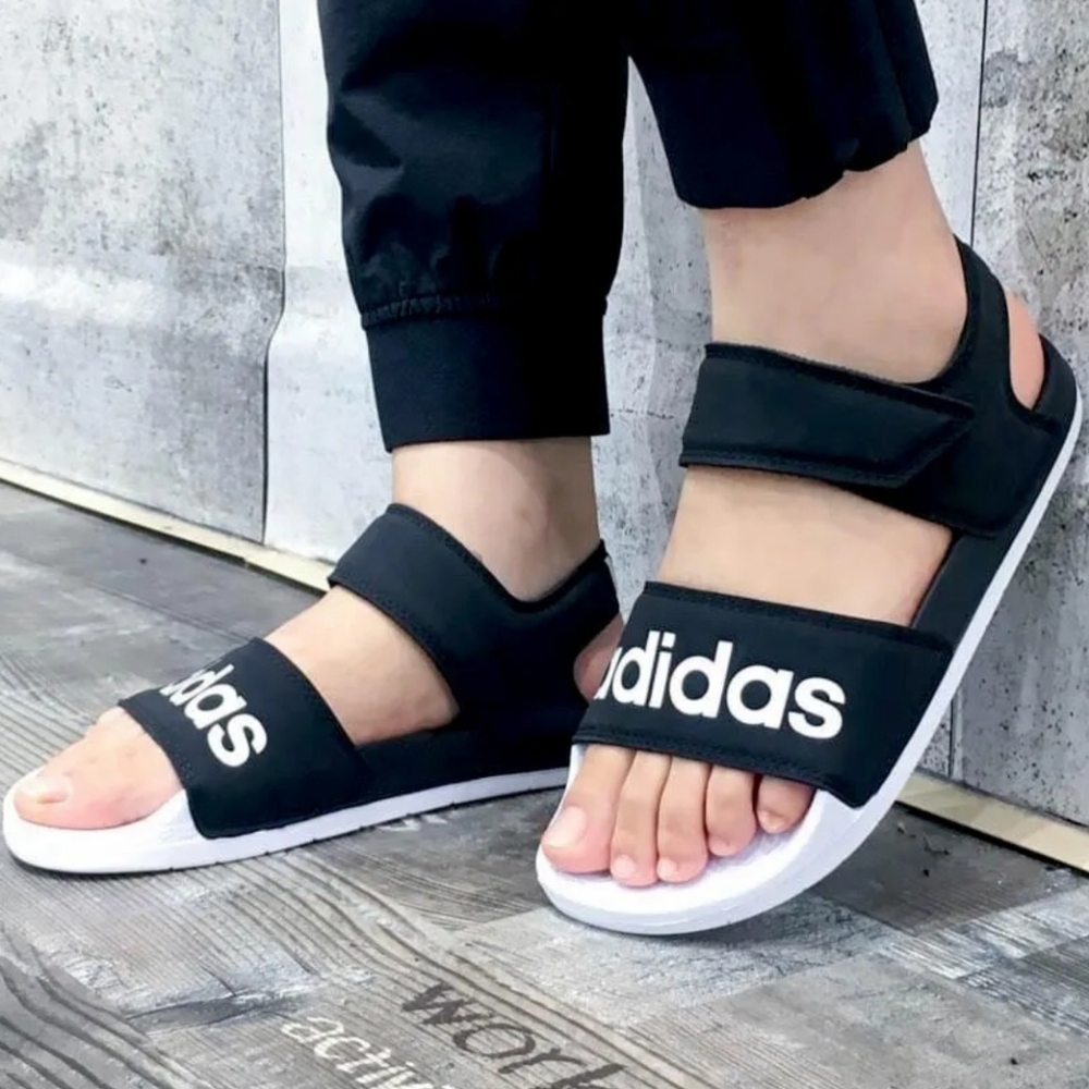 ADIDAS ADILETTE SANDAL SLIDES Black/White men’s